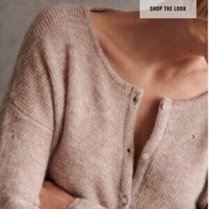 Sezane Gaspard Cardigan Light Beige - Size XXS